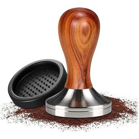 Prensador de café, prensador de café, prensador de espresso, prensador de café de ACERO INOXIDABLE con almohadilla de silicona, juego de prensadores de café de diseño, prensador de café para amantes d