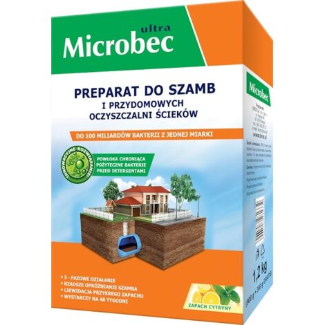 Préparation Microbec pour fosses septiques et stations d'épuration domestiques, lot de 3