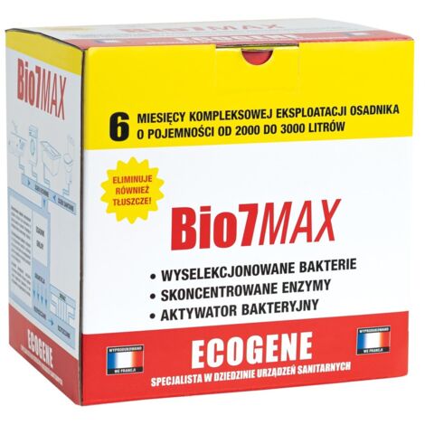 Preparazione BIO7 MAX 6 mesi OPERAZIONE DECOMPOSIZIONE DEI GRASSI (6X80G ENTRETIEN, 6X80G GRASSI) per vasche di decantazione
