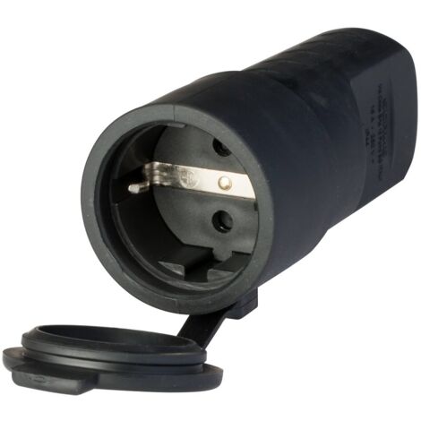 PRESA 16A 2P+T STANDARD TEDESCO NERO