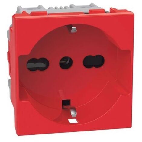 Presa 2 P+T 16 A ROSSA Bticino MatixGo J4140A16R