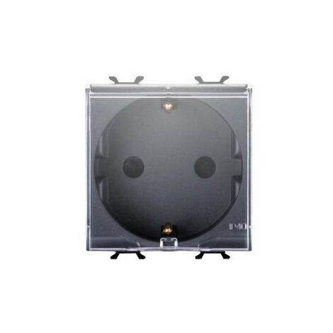 PRESA 2M 2P+T 16A ST.TED. CON COPERCHIO GEWISS GW12242