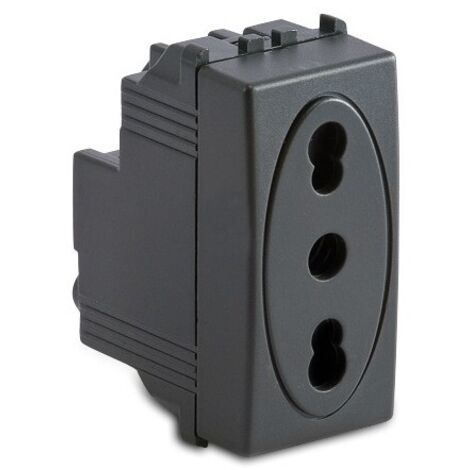 Presa 2P+T 10/16A Bipasso Grigio Modo ( MASTER cod. 31159 )