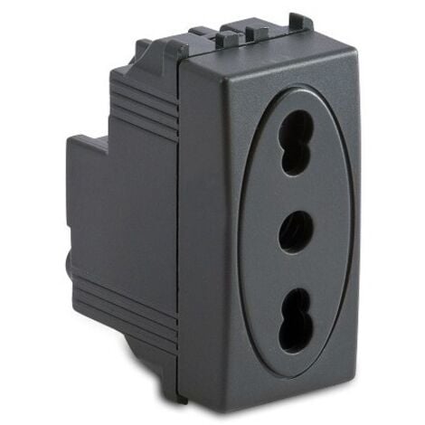 Placca Presa Bipasso E Shuko Incasso 503 - Kit Completo 2 Posti Bianco - Foto 8