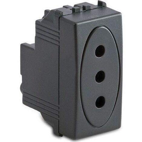 Presa 2P+T 10A Grigio Modo ( MASTER cod. 31162 )