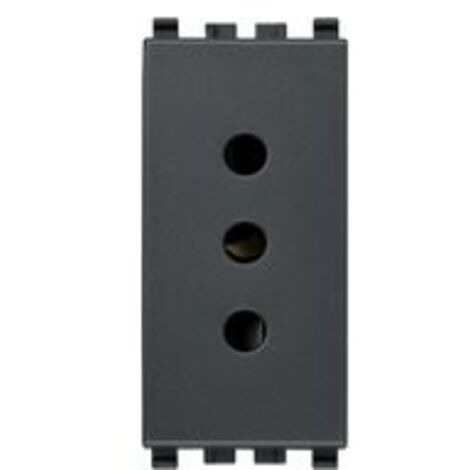 Presa 2P+T 10A P11 grigio Vimar Eikon 20201