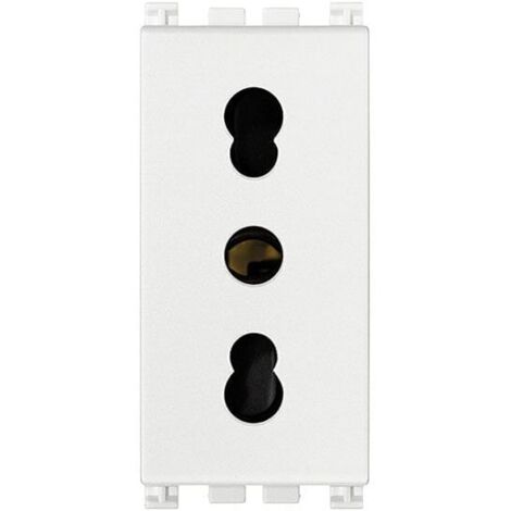 presa 2p+t 16a p17/11 bianco arké - vimar