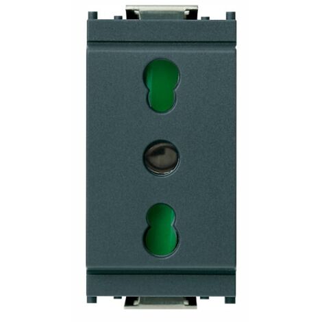 Presa 2P+T 16A P17/11 Grigio ( VIMAR cod. 16203 )
