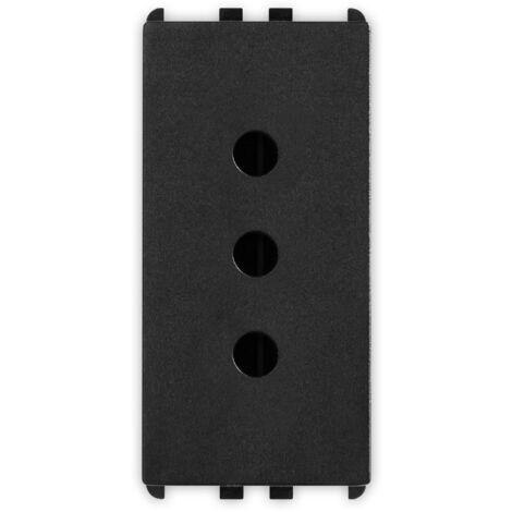 Presa 2P+T 16A tipo P11 1 modulo Nero serie Pixia Master 14162