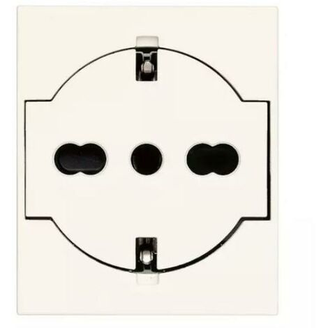 Presa 2P+T P40 universale a filo bianco serie Linea Vimar 30211.B