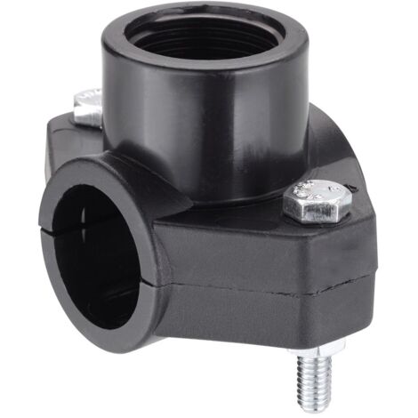 PRESA A STAFFA IN POLIPROPILENE Ø 32 x 3/4 - pz 2 KONCRETO