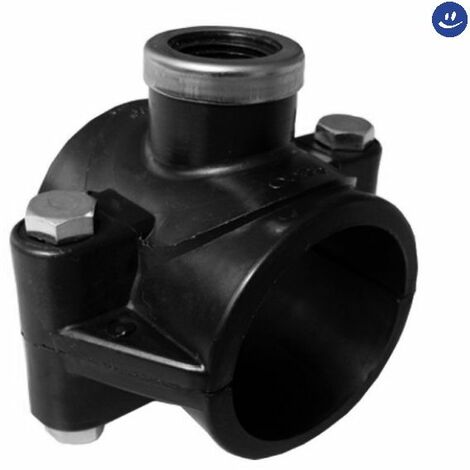 Presa a staffa in polipropilene con anello di rinforzo inox serie elopress ø75x11/2 pn6 NUPI