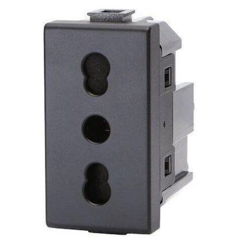 PRESA ABM - NERO VOLT 250 A 10/16 2P+T - 8 pezzi