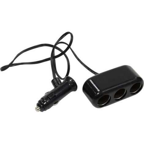 Presa accendisigari a tre vie con filo 12V Potenza 8A lunghezza cavo 100 cm