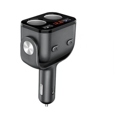 presa accendisigari doppia, voltmetro, interruttore, caricabatteria da auto per telefono cellulare, tablet, GPS