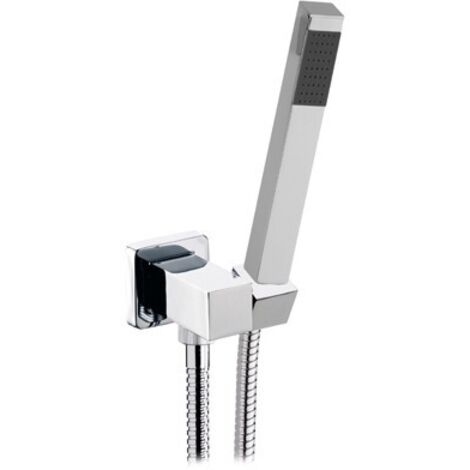 PRESA ACQUA CON SUPPORTO IN OTTONE + DOCCETTA PANFILO + FLESSIBILE Cromo