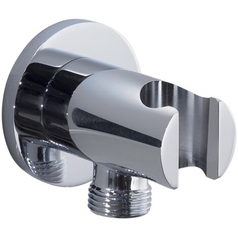 Presa acqua cromato con supporto attacco universale oxy clip plus 00 gedy 0000gyac1130060