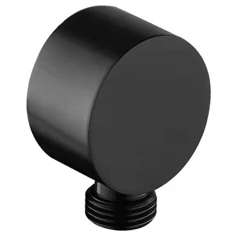 PRESA ACQUA PIATTA TONDA Nero Opaco