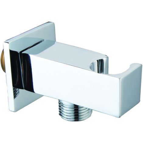 Presa acqua quadrata con supporto M1/2"X M1/2" - Colore: Cromato