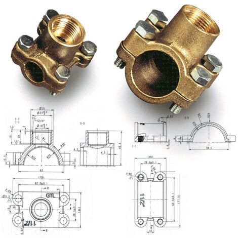 Presa acqua rapida per tubi 1"1/2 780100OL11/2