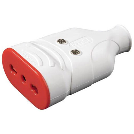 PRESA ALTA RESISTENZA 'ELA PLUG' 2P+T 10/16A - colore bianco