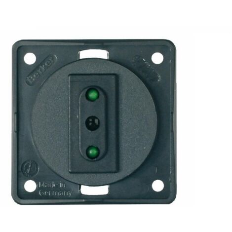 Presa Berker 230V 10A grigia italiana
