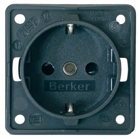 Presa berker schuko 230V 16A grigia