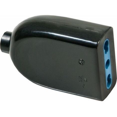 Presa Bipasso 2P+T 16A colore Nero Maurer