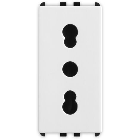 Presa bipasso 2P+T 16A P17/11 1 modulo Bianco Pixia Master 11159