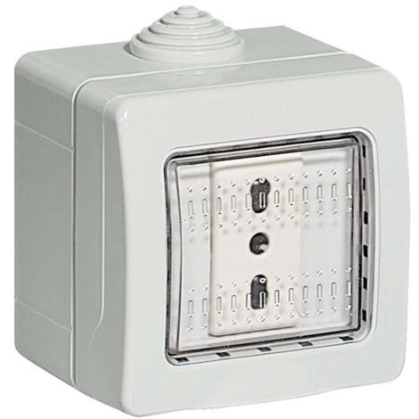 Presa bipasso in custodia IP55 1 modulo