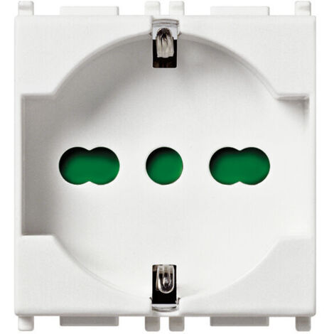 Presa bipresa vimar plana schuko 14210 2p+t 16a universale bianco