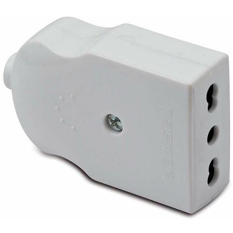 Presa bivalente compact 2p+t 10/16 a bianco