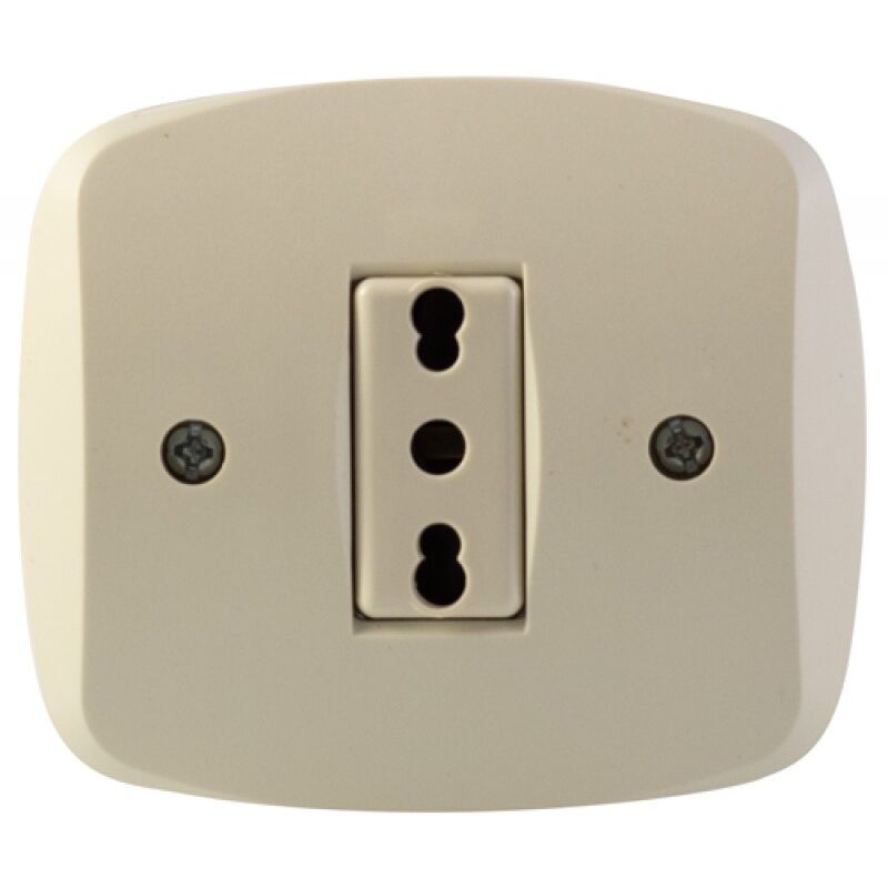 Presa Bivalente Incasso Basic 10 16a Avorio Maurer