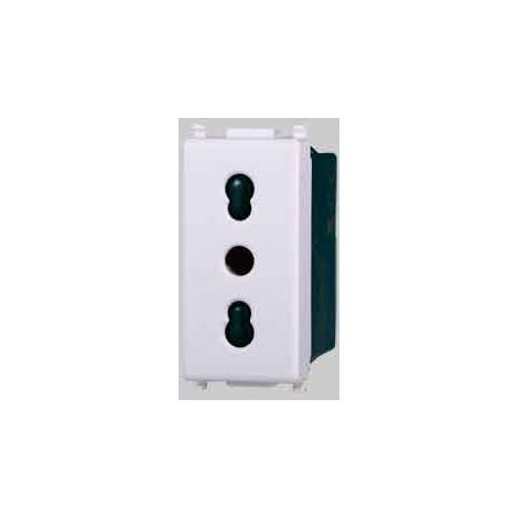 Presa bivalente 'starlight' 10/16a 250v - 2p+t ELETTROIT
