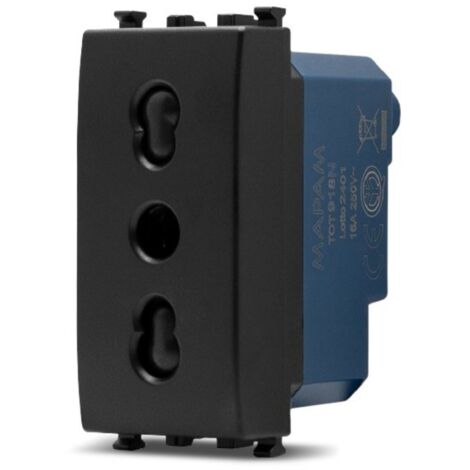 PRESA BIVALENTE SUN-T5 918N NERO