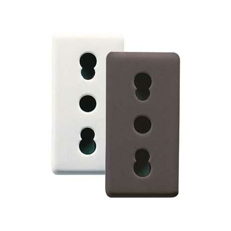 PRESA BIVALENTE 'SYSTEM' 10/16A 250V 2P+T- BIANCO