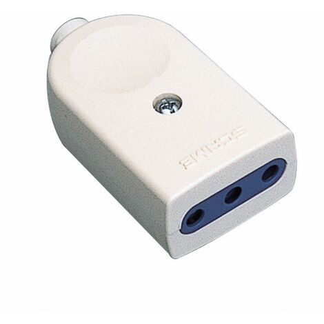 PRESA BLUELINE 10A 2P+T BIANCA