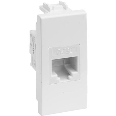 PRESA CAVO DATI LAN RJ 45 CAT 5E """DELIGHT""" BIANCA MAURER - CF. BUSTA