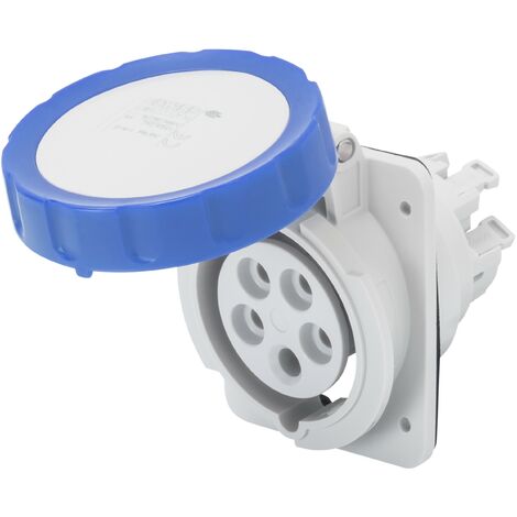 Presa CEE Fissa da Incasso Blu 2P+T 16A 220V Cablaggio rapido Gewiss 62227H