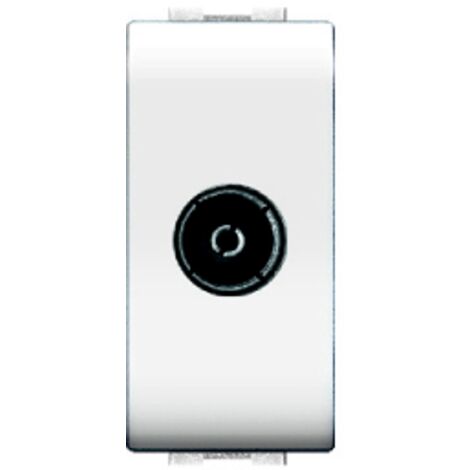 Presa coassiale Elettrocanali my life tv maschio bianca