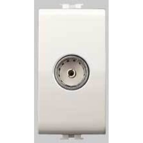 Presa coassiale tv easy bianco