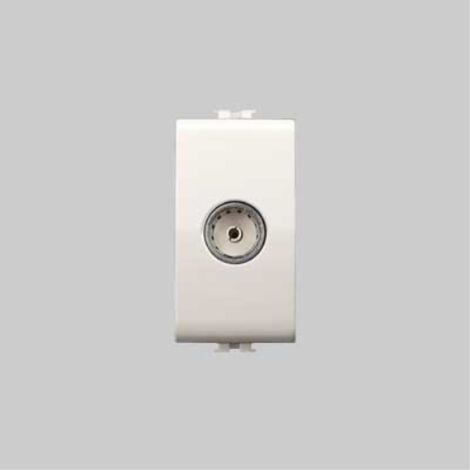 Presa coassiale tv 'easy' bianco EC ELETTROCANALI