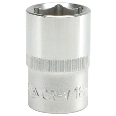PRESA CROMATA CORTA A 6 PUNTE 1/2'' 18MM - YT-1211