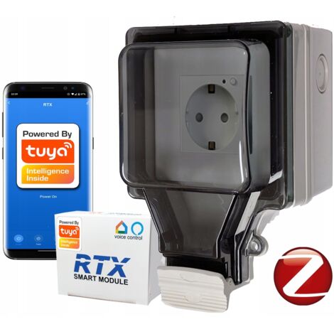 Presa da esterno RTX IP67 per il giardino MISURAZIONE ENERGETICA TUYA ZigBee
