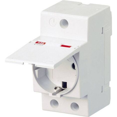 Presa da guida DIN con coperchio incernierato ABB M1175C Grigio 1 pz.