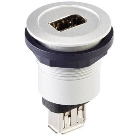 Presa da incasso Firewire IEEE 1394 Presa/presa RRJFW6STB Argento Schlegel Contenuto: 1 pz.