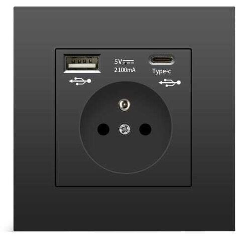 Presa da muro con USB e Type-C 5V 2100mA – Multipresa smartphone e tablet