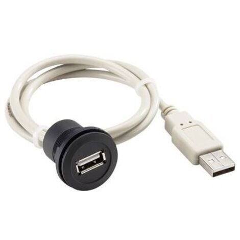 Presa da pannello USB 2.0 con cavo Presa RRJUSBSW RRJUSBSW Schlegel Contenuto: 1 pz.