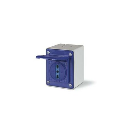 Presa Da Parete 2P+T 16A Centrino Di Foratura Ip54 Italiana P17/11
