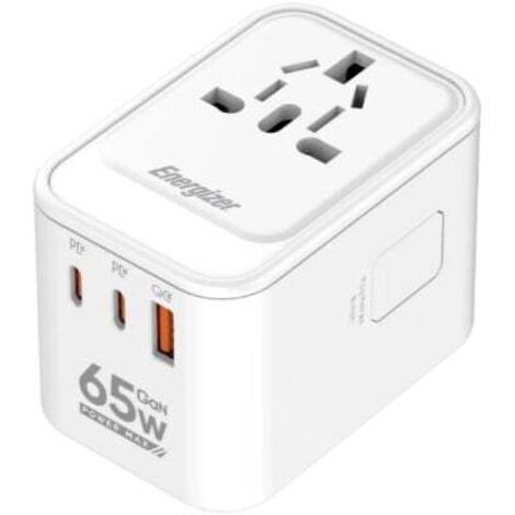 PRESA DA VIAGGIO INTERNAZ.PD65W 2 USB C 1 X USB A TRAVEL PLUG